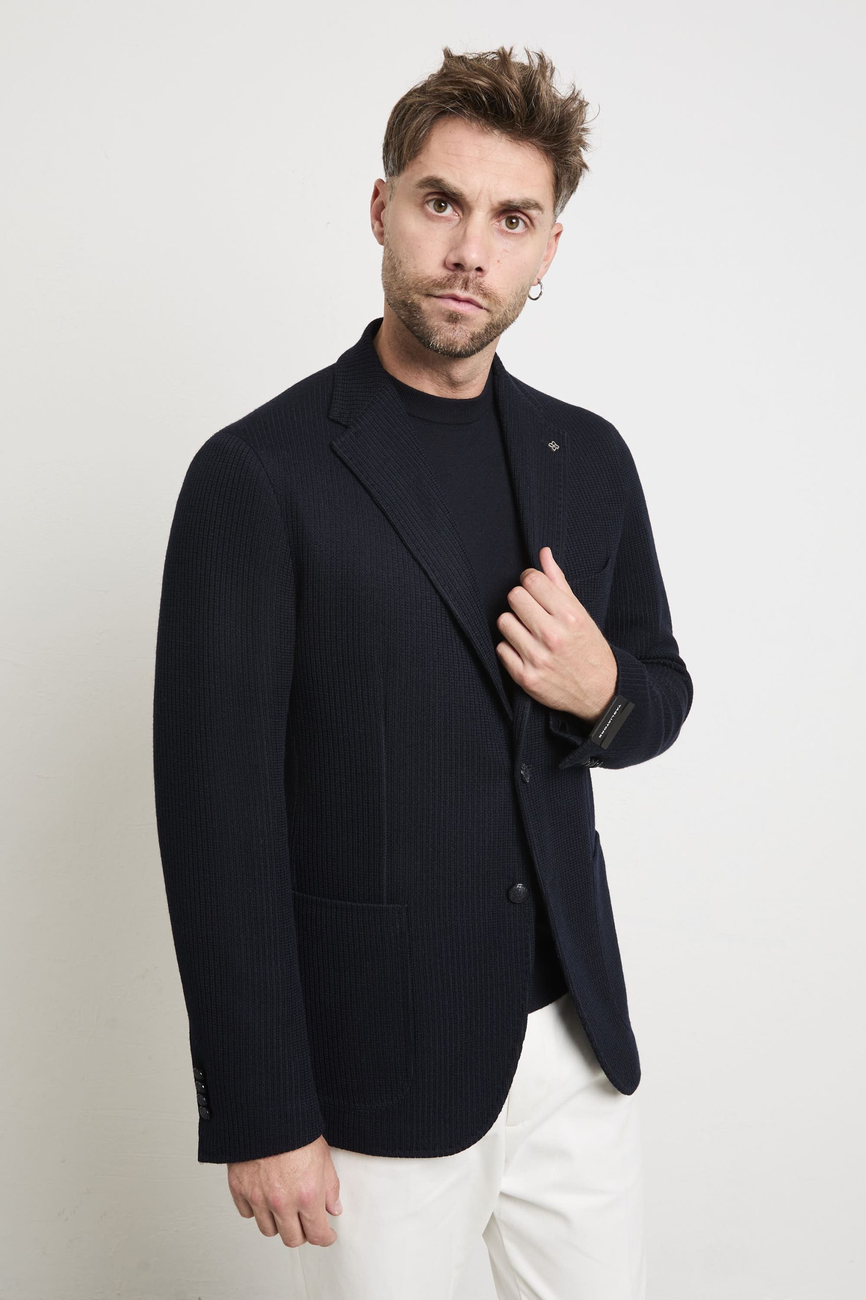 Tagliatore 2658 Giacca blu jersey - immagine 8