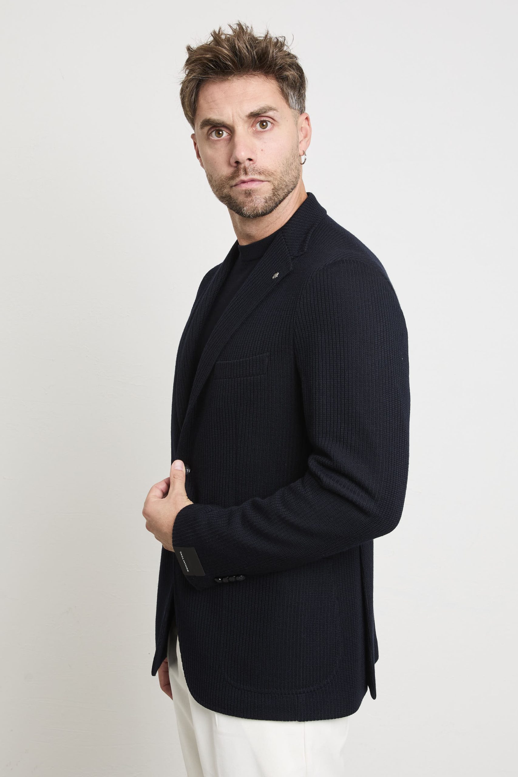 Tagliatore 2658 Giacca blu jersey - immagine 4