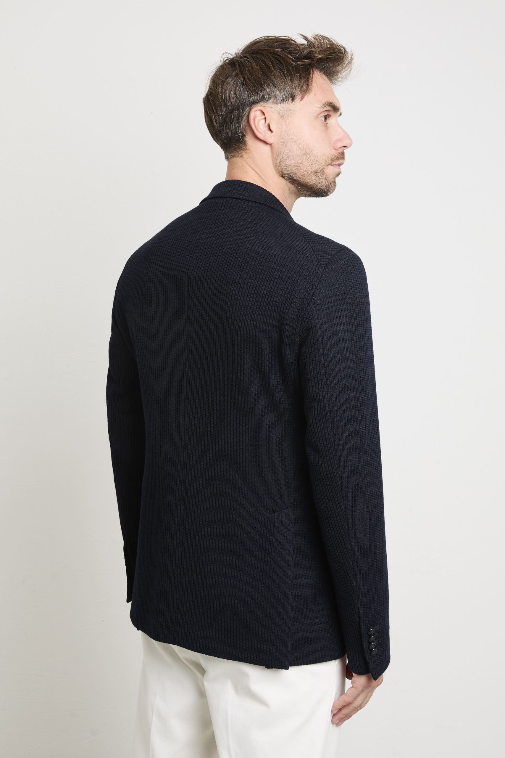 Tagliatore 2658 Giacca blu jersey - immagine 9