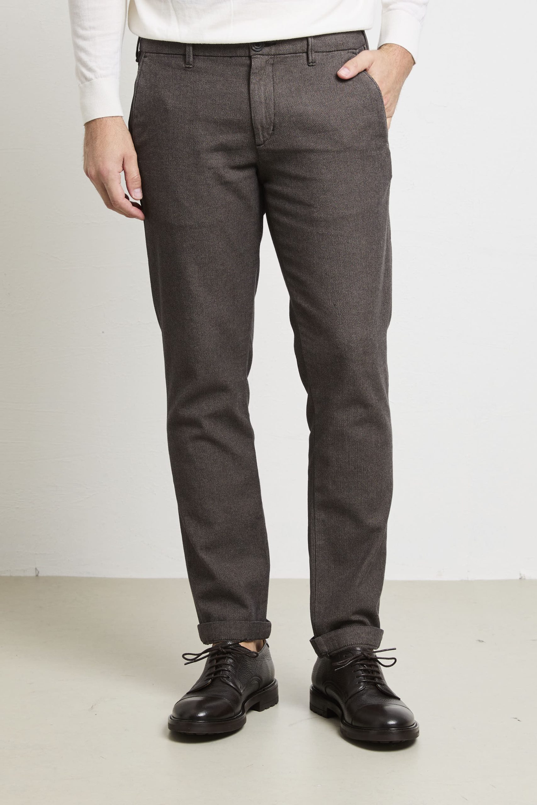 Clark 2091 Pantalone marrone Mark microfantasia - immagine 3