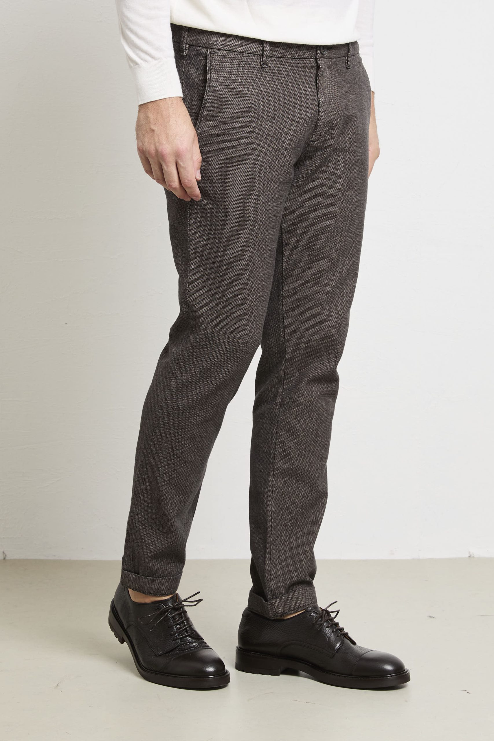 Clark 2091 Pantalone marrone Mark microfantasia