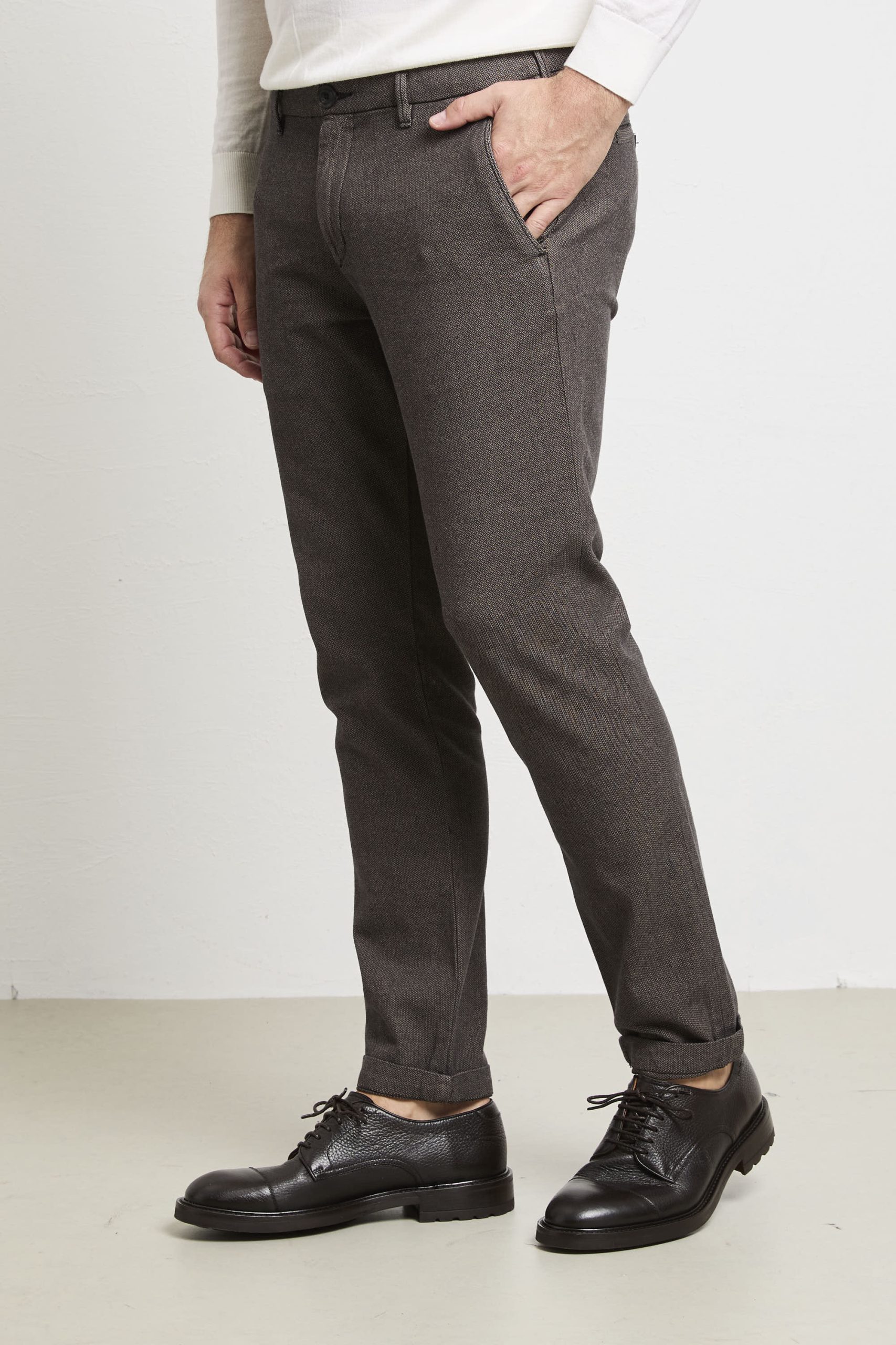 Clark 2091 Pantalone marrone Mark microfantasia - immagine 4