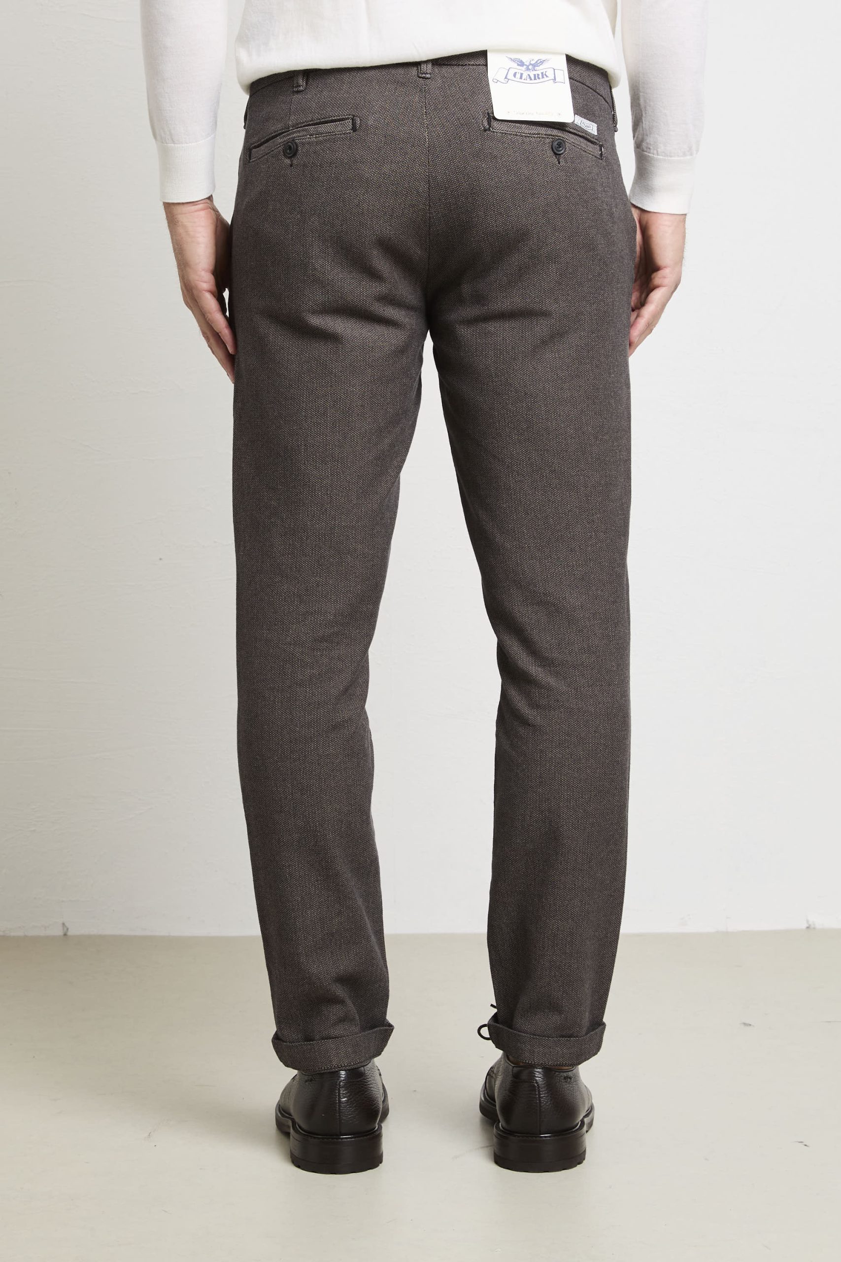 Clark 2091 Pantalone marrone Mark microfantasia - immagine 5