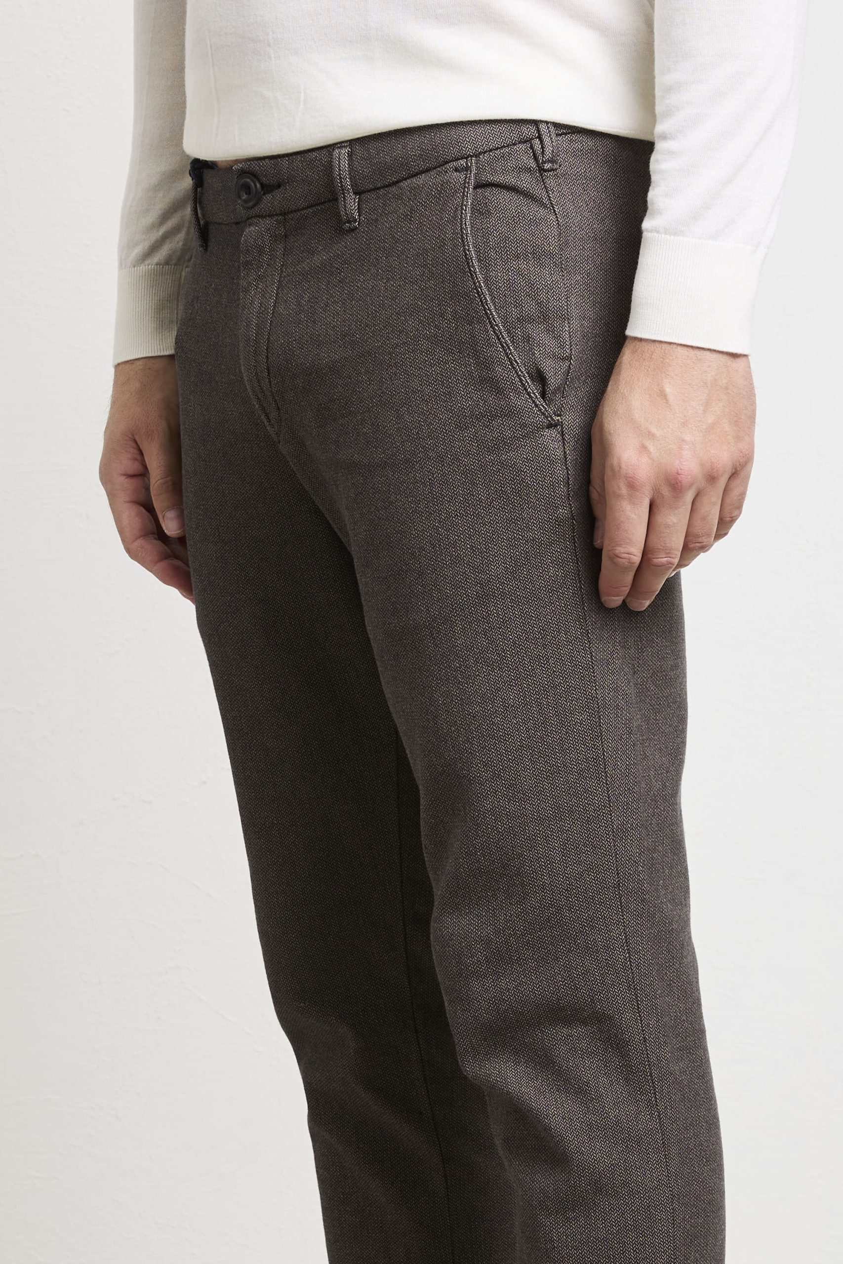 Clark 2091 Pantalone marrone Mark microfantasia - immagine 7