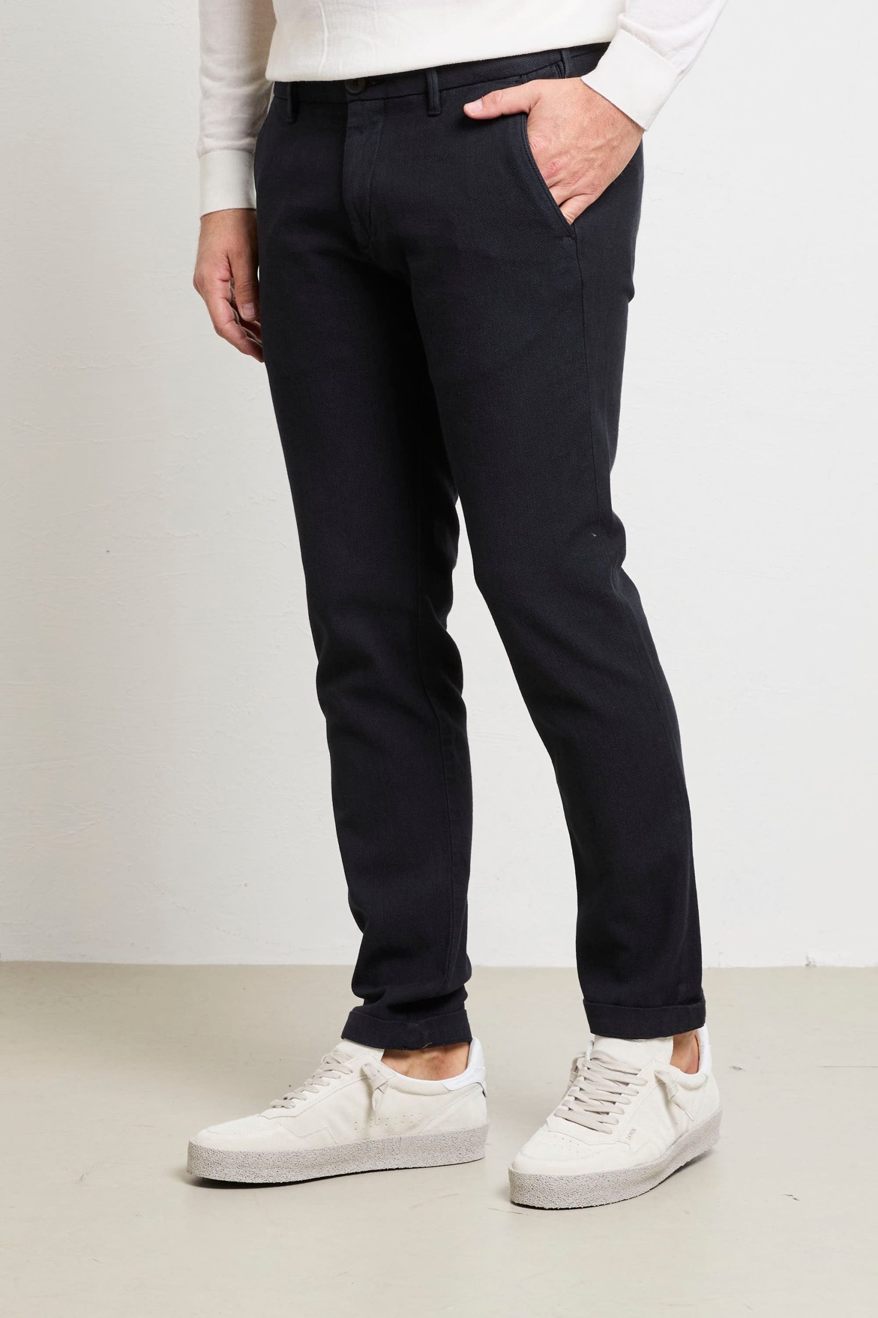 Clark 2090 Pantalone blu Mark microfantasia - immagine 3