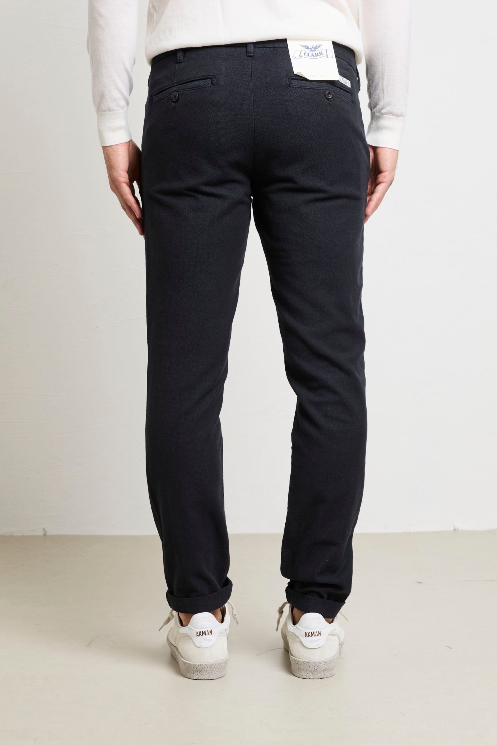 Clark 2090 Pantalone blu Mark microfantasia - immagine 5