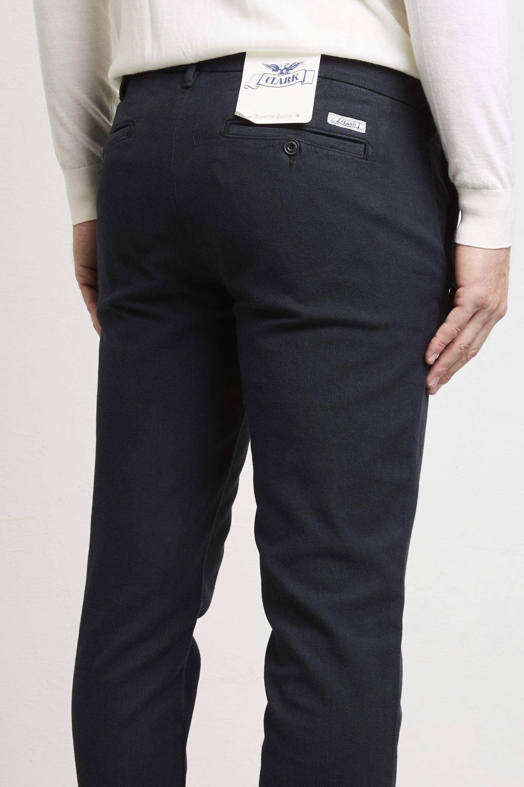 Clark 2090 Pantalone blu Mark microfantasia - immagine 6