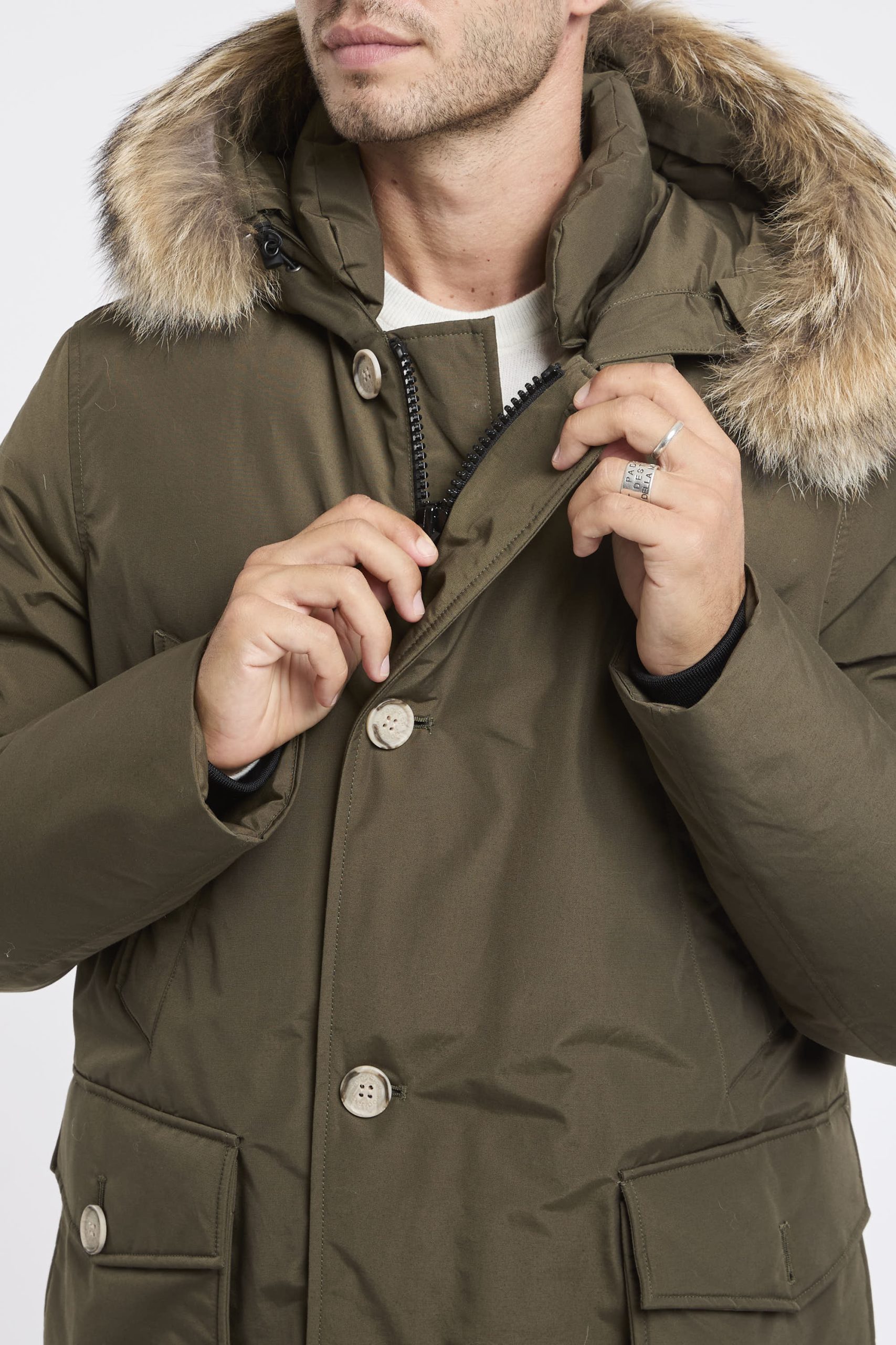 Woolrich 9441 Artic Anorak Parka con pelliccia removibile - immagine 6