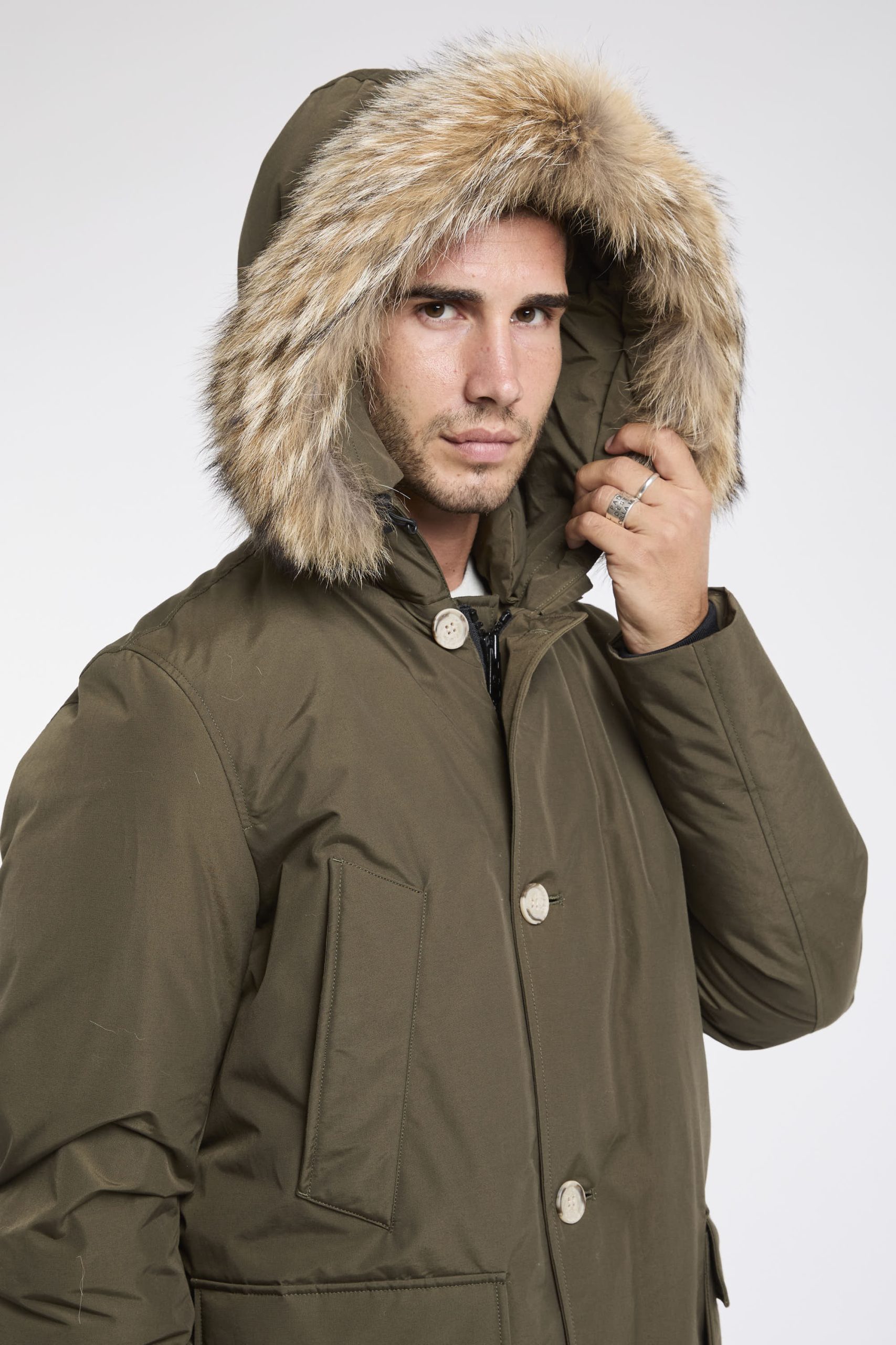 Woolrich 9441 Artic Anorak Parka con pelliccia removibile - immagine 9