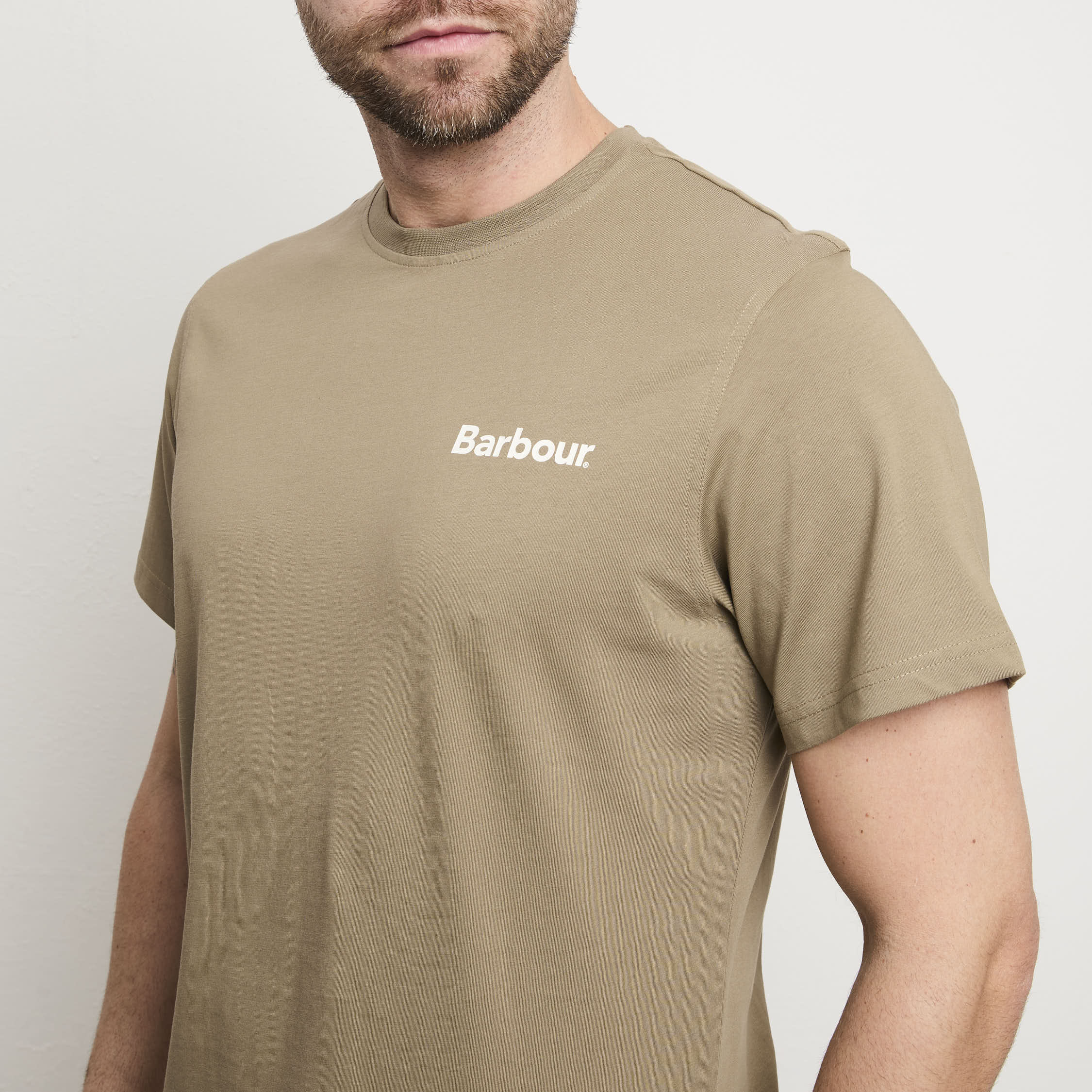 Barbour 3088 T-shirt verde con stampa - immagine 8