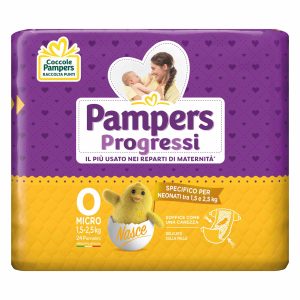 Pampers Pannolini Progressi Taglia 0 (1,5-2,5 kg) 24 pezzi
