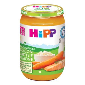 HiPP Pappa Completa Riso con Carote e Salmone Bio 220 g