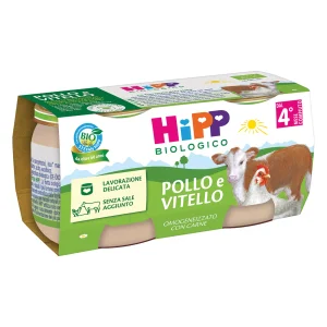 HiPP Omogeneizzato di Pollo e Vitello Bio 160 g (2x80 g)