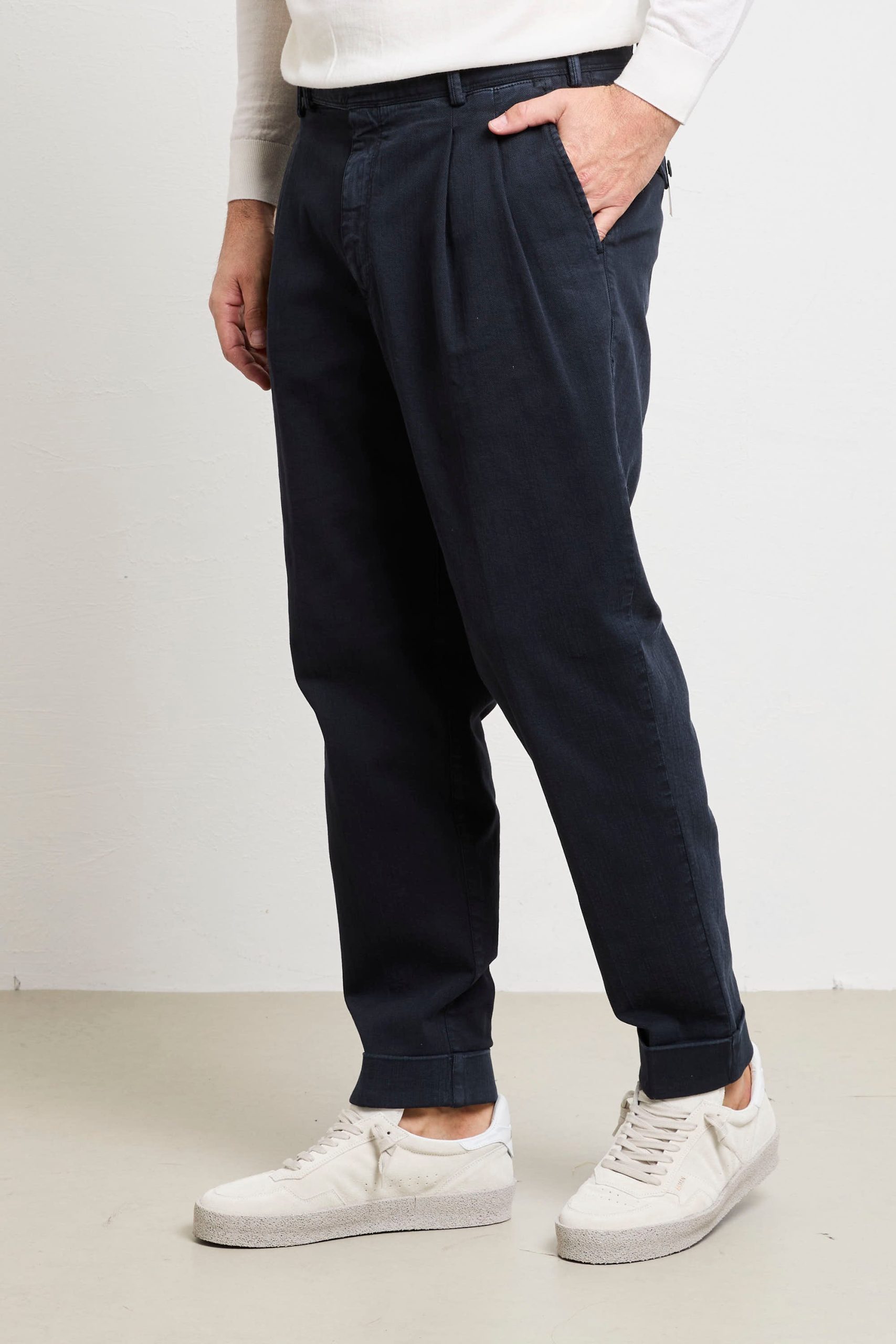 PT Torino 2350 Pantalone Reworked blu - immagine 3