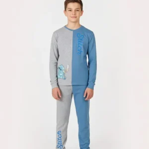 Pigiama Bimbo Manica Lunga in Jersey Disney Stitch