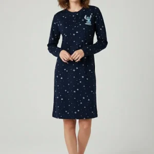 Camicia Da Notte caldo cotone disegno Disney Stitch