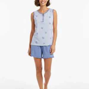 Pigiama Donna Giro Manica - Pantalone Corto Lovit