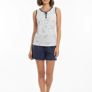 Pigiama Donna Giro Manica - Pantalone Corto