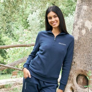 Felpa Girocollo con Tasca Donna