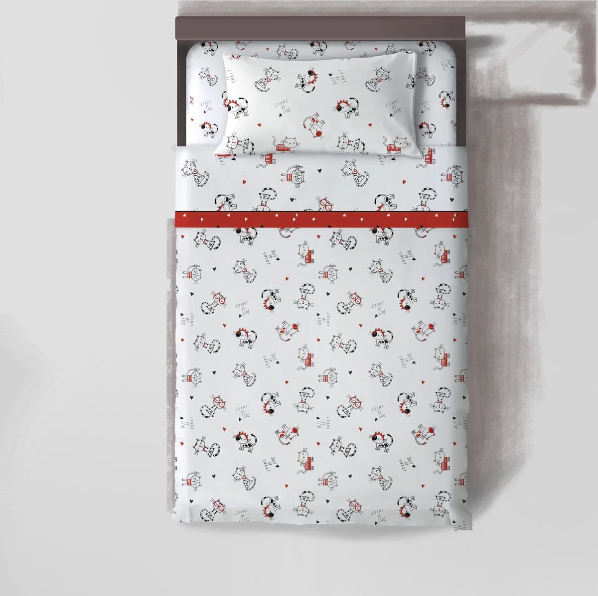 Completo Letto Stampato Gattini - immagine 5