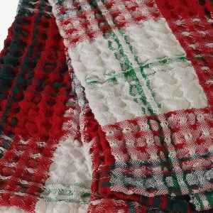 Strofinacci Waffle Kisenè Natale Disegno Scottish