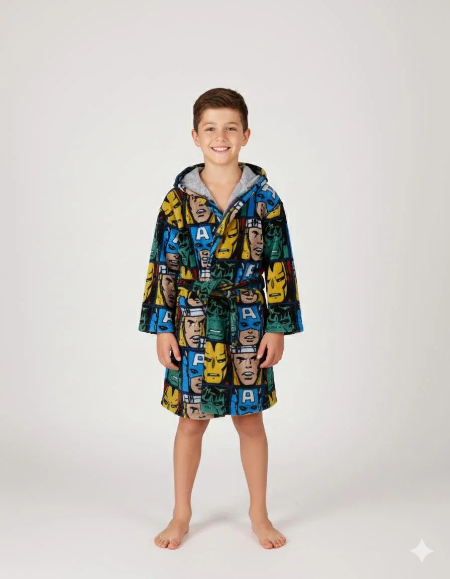 Accappatoio Disney/Marvel Velour disegno Avengers