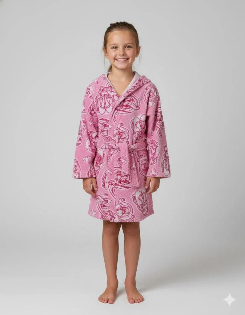 Accappatoio Disney/Marvel Velour disegno Principesse