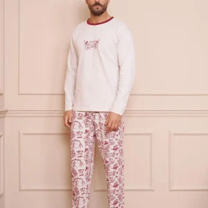 Pigiama Uomo Disney disegno Topolino Sciatore