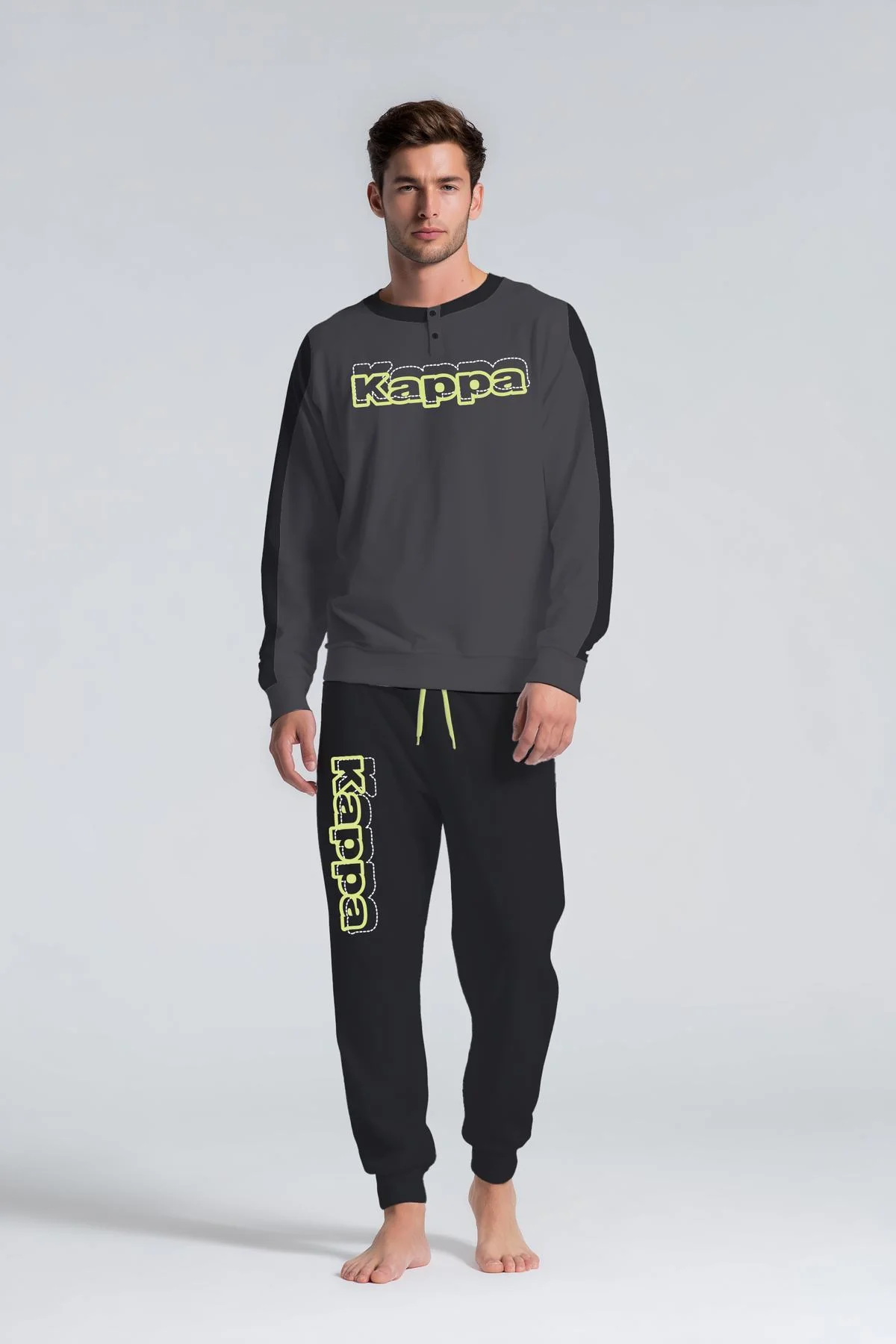 Pigiama Uomo Manica Lunga Pantalone Lungo