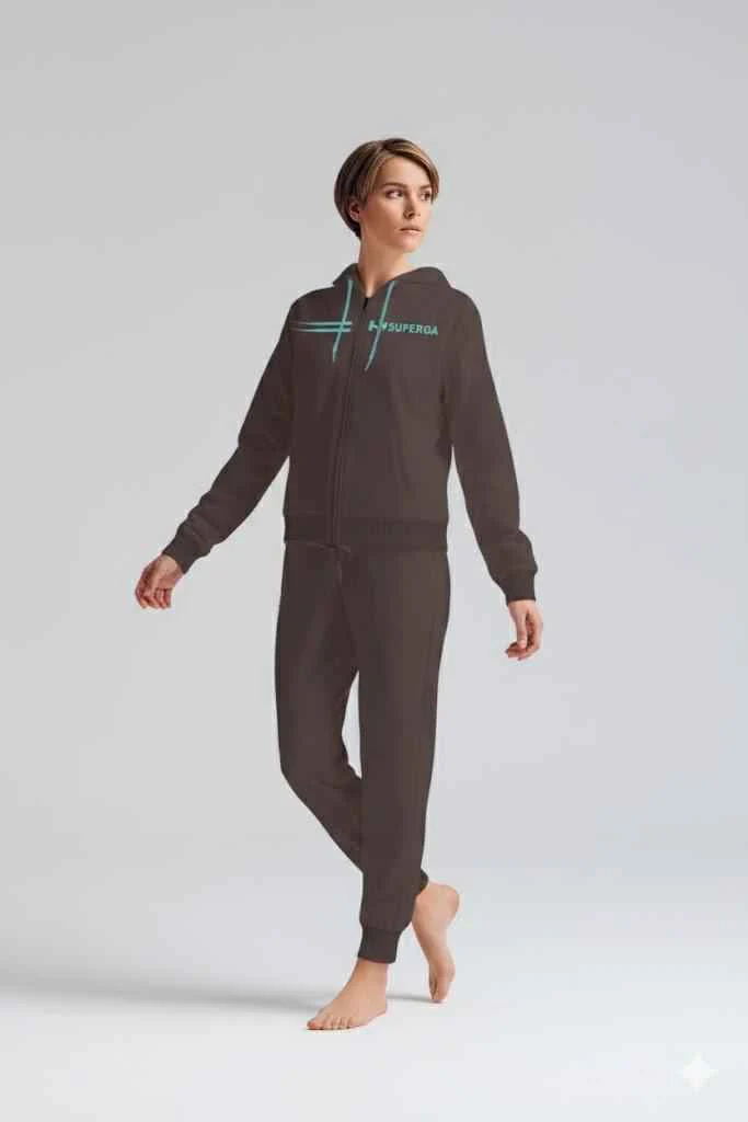 Set Donna Manica Lunga Pantalone Lungo Felpa Non Garzata - immagine 3