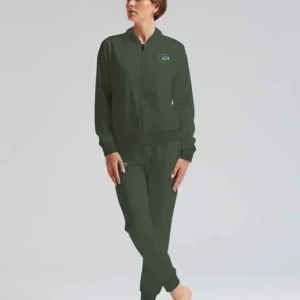 Set Donna Manica Lunga Pantalone Lungo Felpa Non Garzata