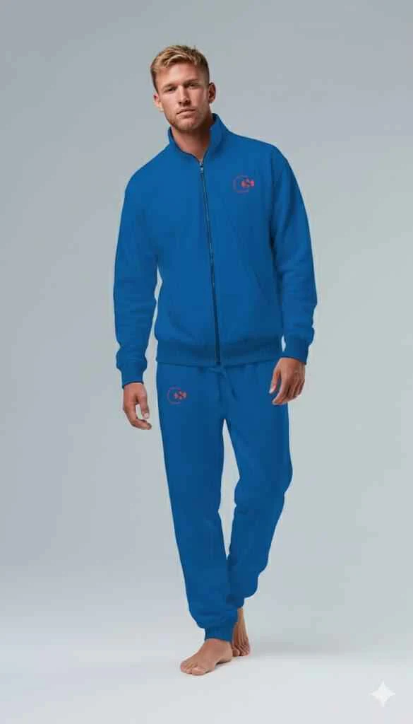 Set Uomo Manica Lunga Pantalone Lungo Felpa Non Garzata