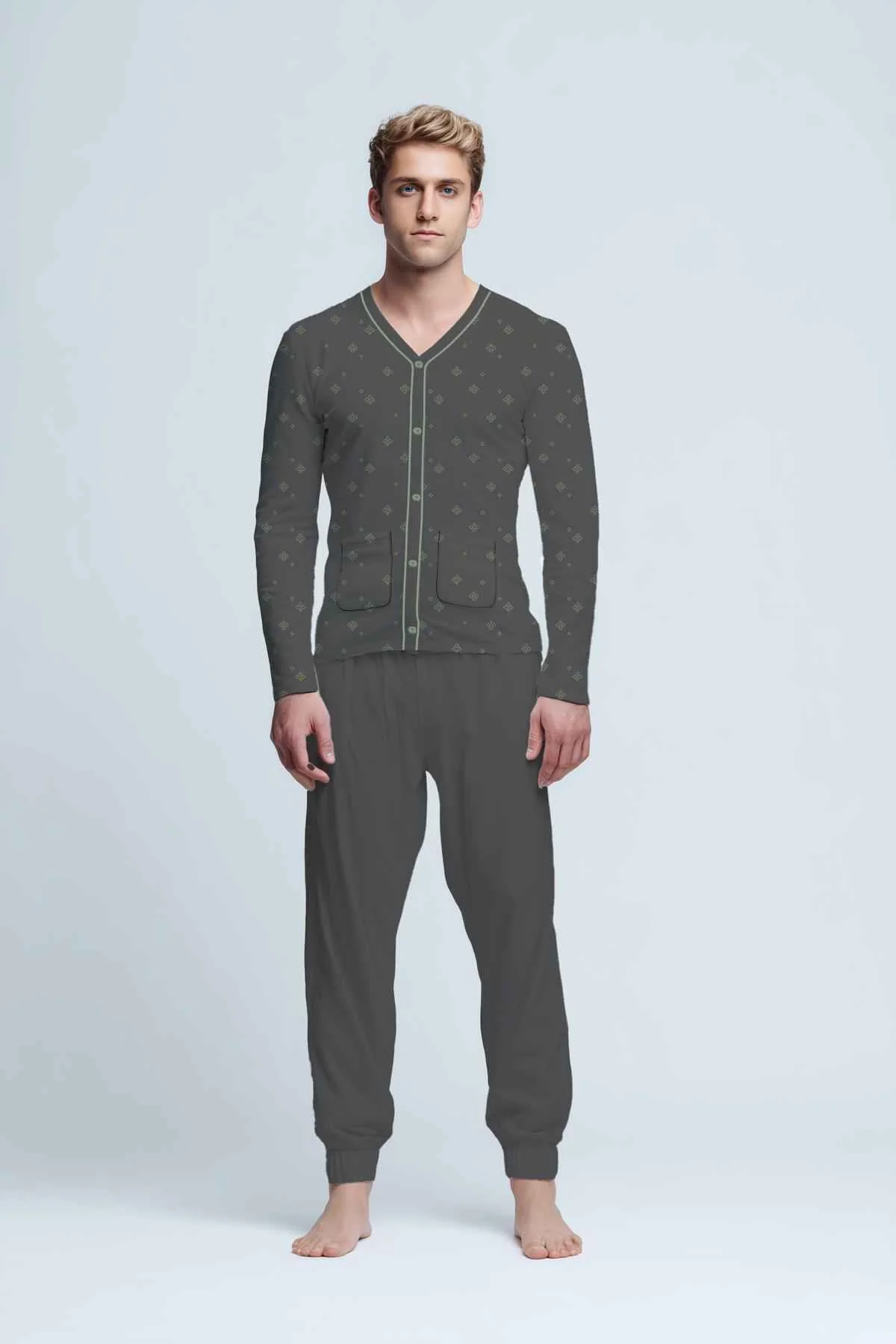 Pigiama Uomo Kiwear Jersey Lungo Comfort - immagine 3