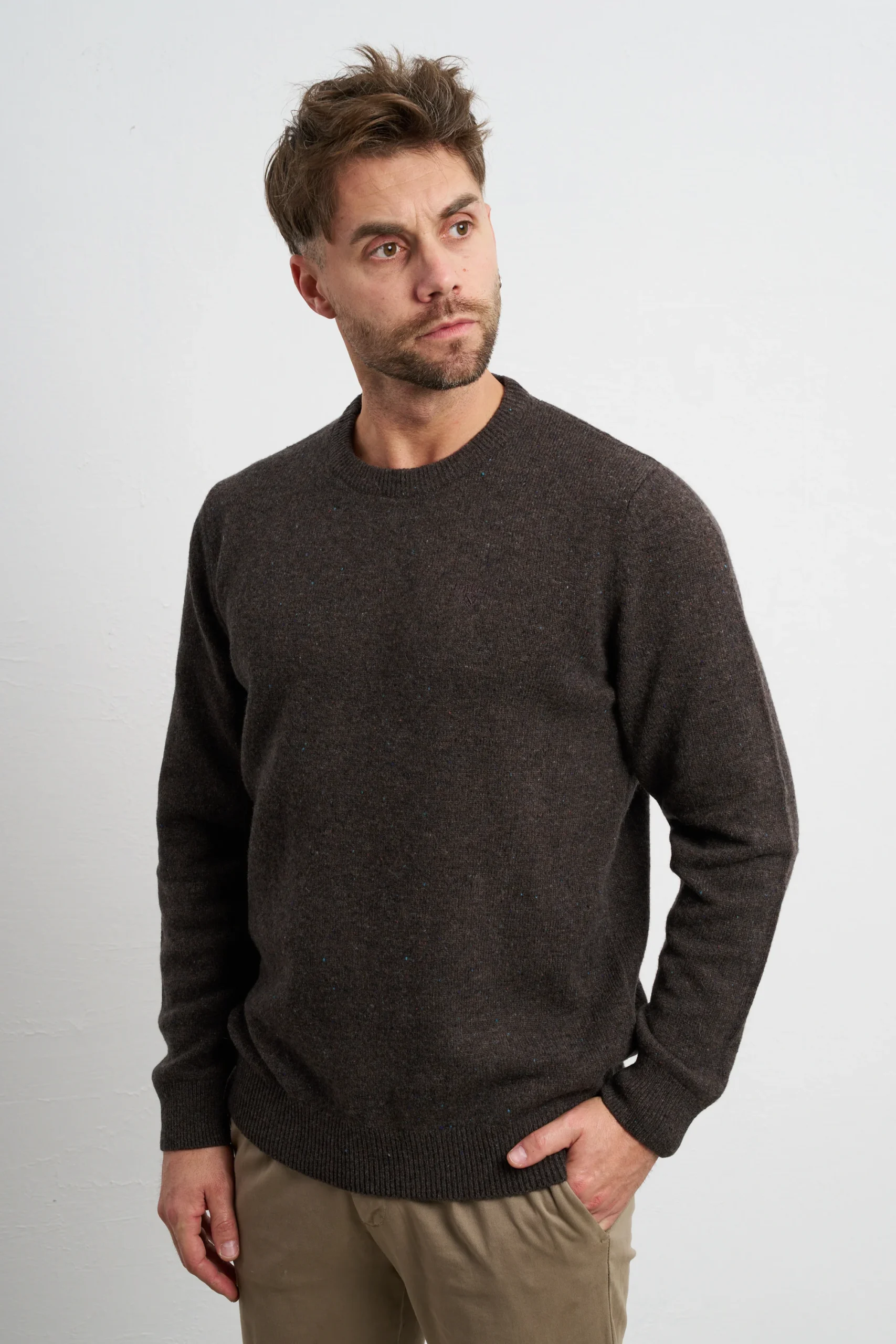 Barbour 2189 Maglia verde mélange - immagine 4