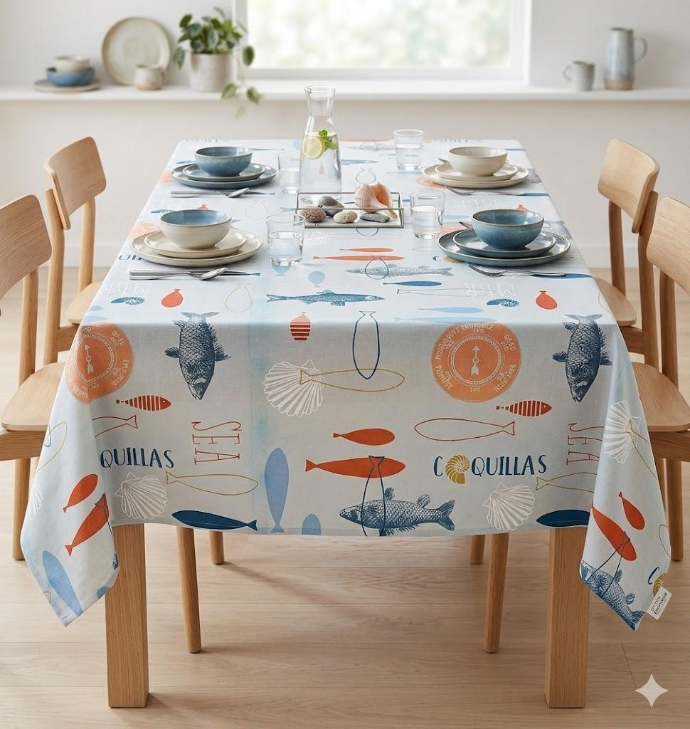 KISENE': Tovaglie Plastificate Anti-Macchia, Multi-Misura