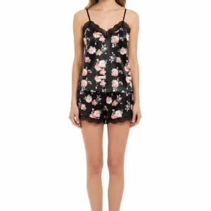 Pigiama Donna Raso Spalline Fantasia