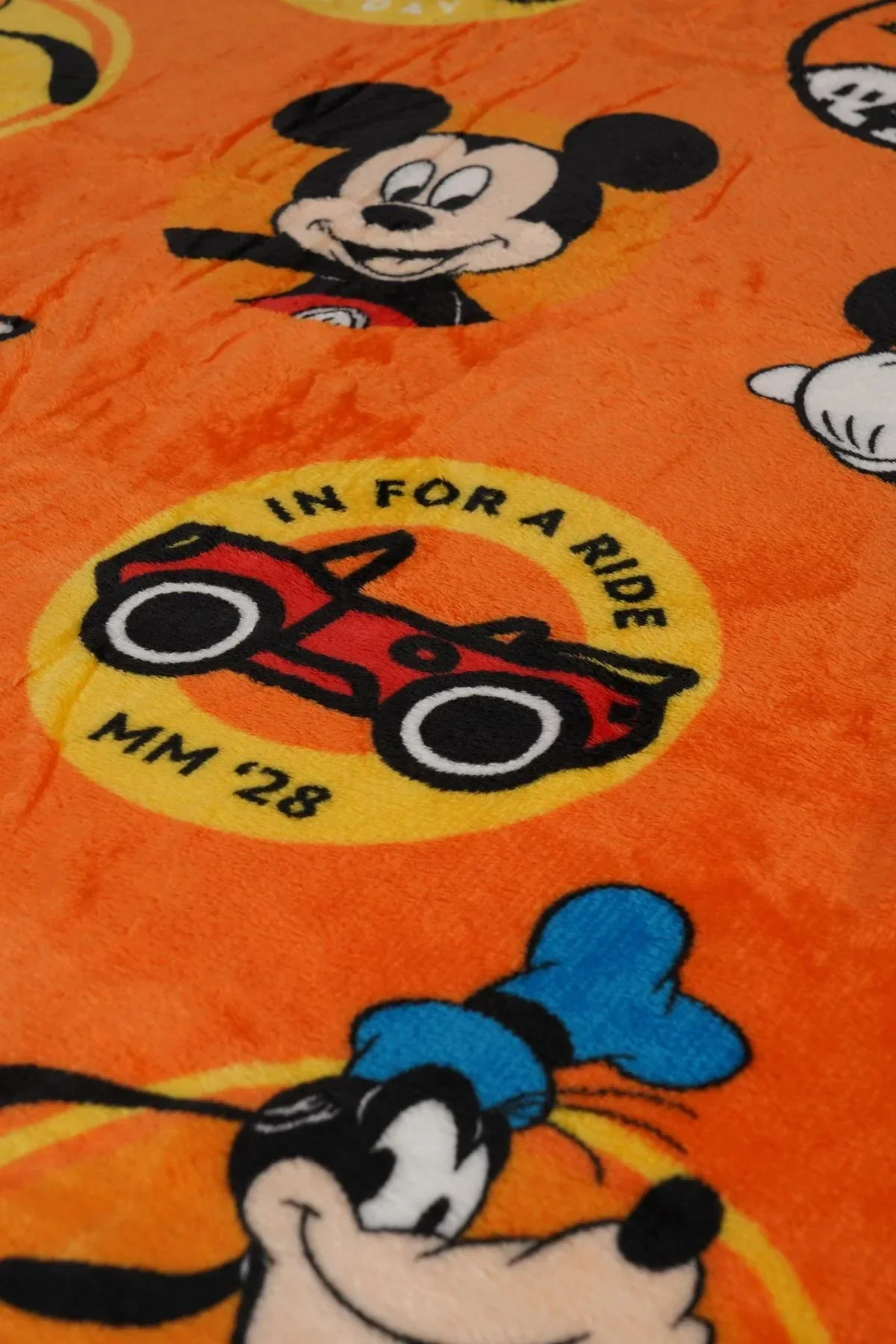 Plaid Flanella con Bottoni 100x140 Disegno Mickey - immagine 4