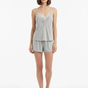 Kiwear Pigiama Donna Viscosa con Spalline