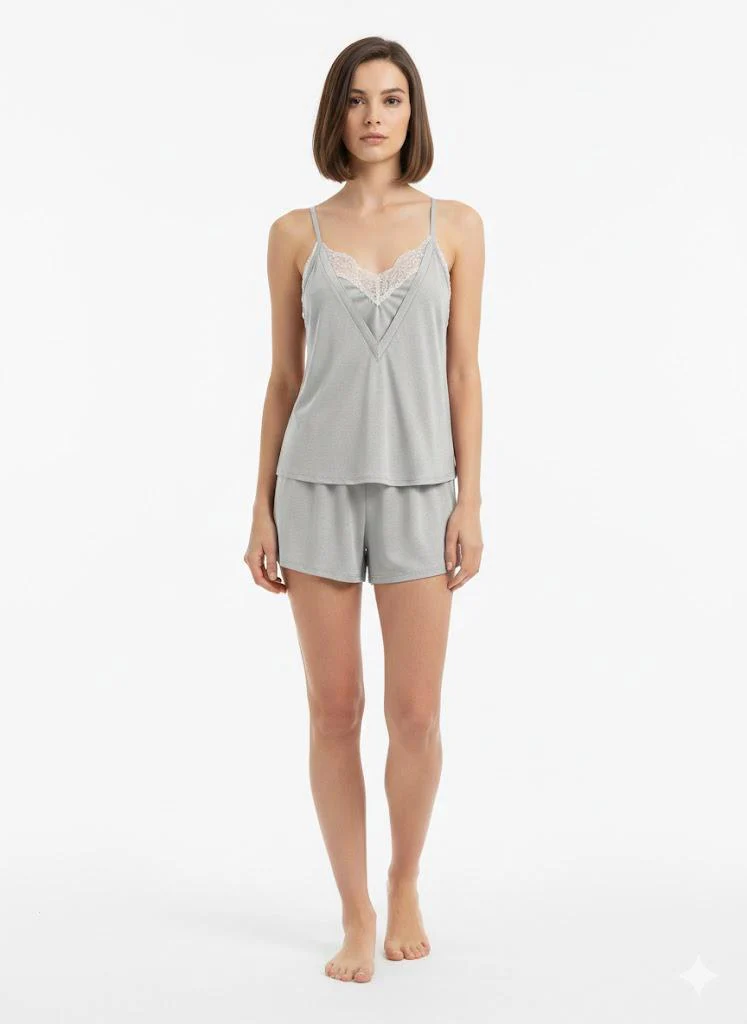 Kiwear Pigiama Donna Viscosa con Spalline