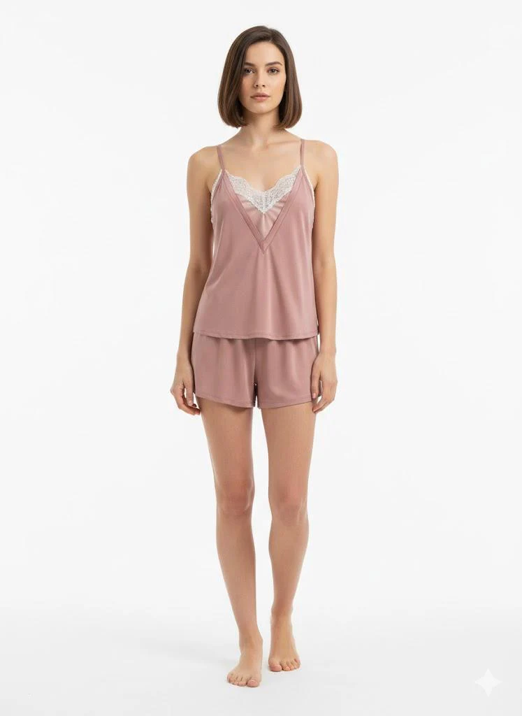 Kiwear Pigiama Donna Viscosa con Spalline - immagine 3