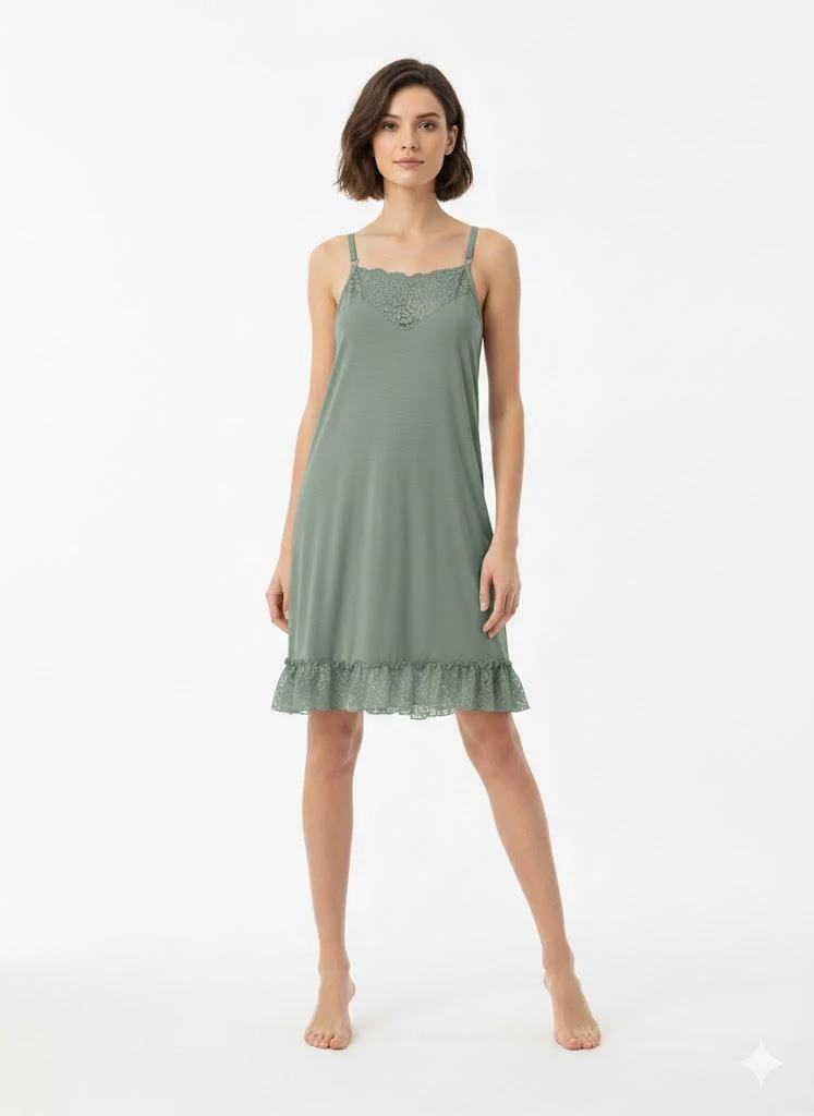 Camicia da notte Kiwear Donna Viscosa - Morbidezza e Versatilità - immagine 3