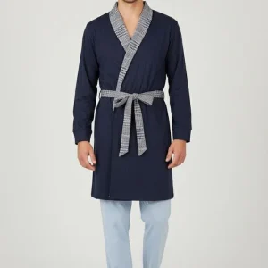 Giacca da Camera Vestaglia Uomo Punto Milano Jacquard