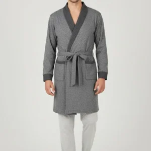 Giacca da Camera Vestaglia Uomo Punto Milano Jacquard