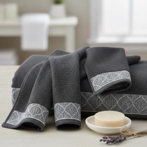 Asciugamano Ospite Kisene in Spugna - Piuma