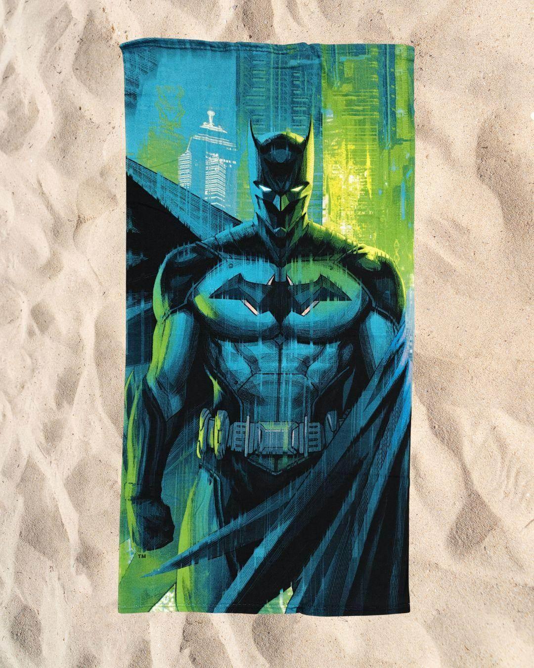 Telo Mare 70X140 Microfibra Disegno Batman