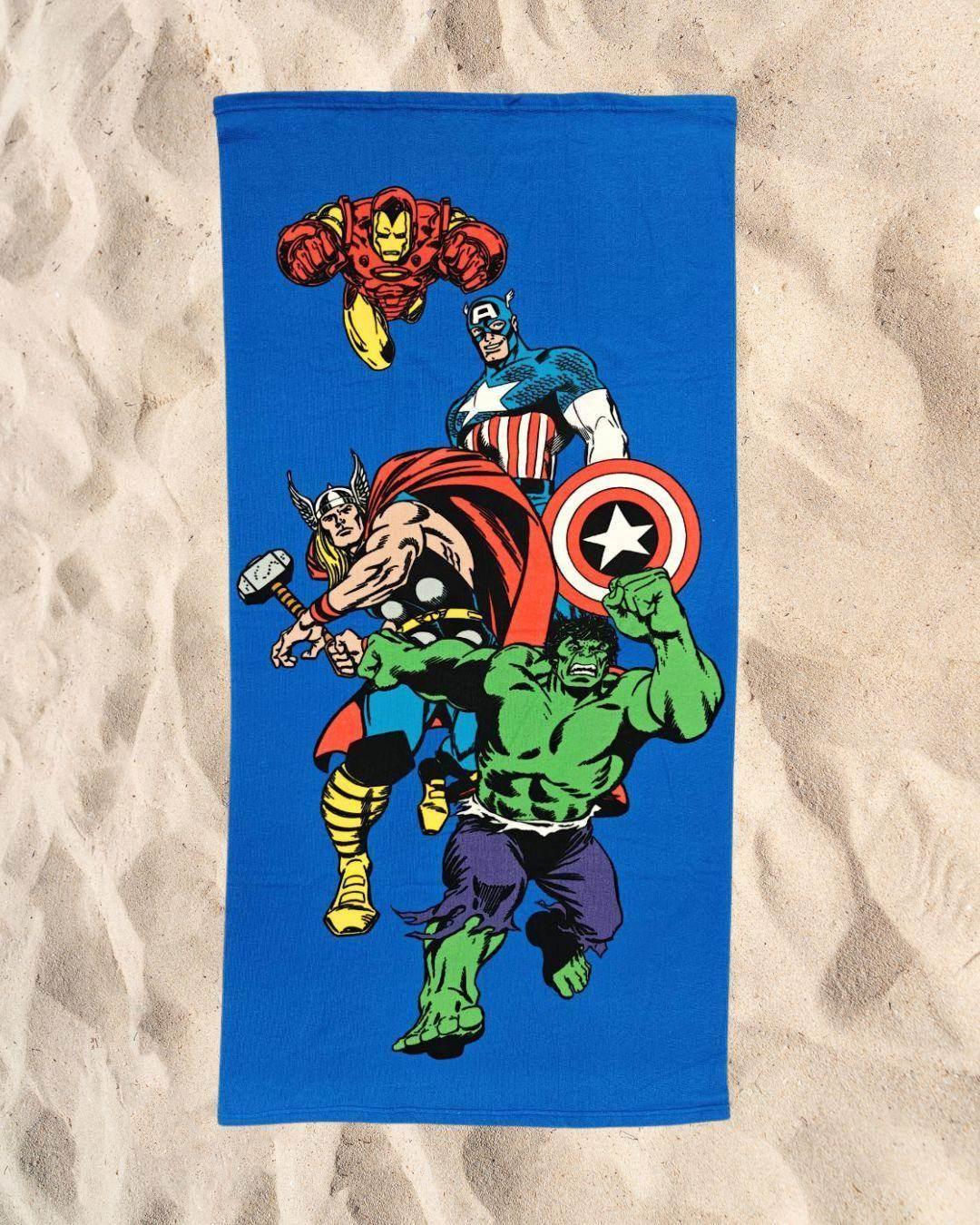 Telo Mare 70X140 Microfibra Disegno Avengers
