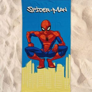 Telo Mare 70X140 Microfibra Disegno Spiderman