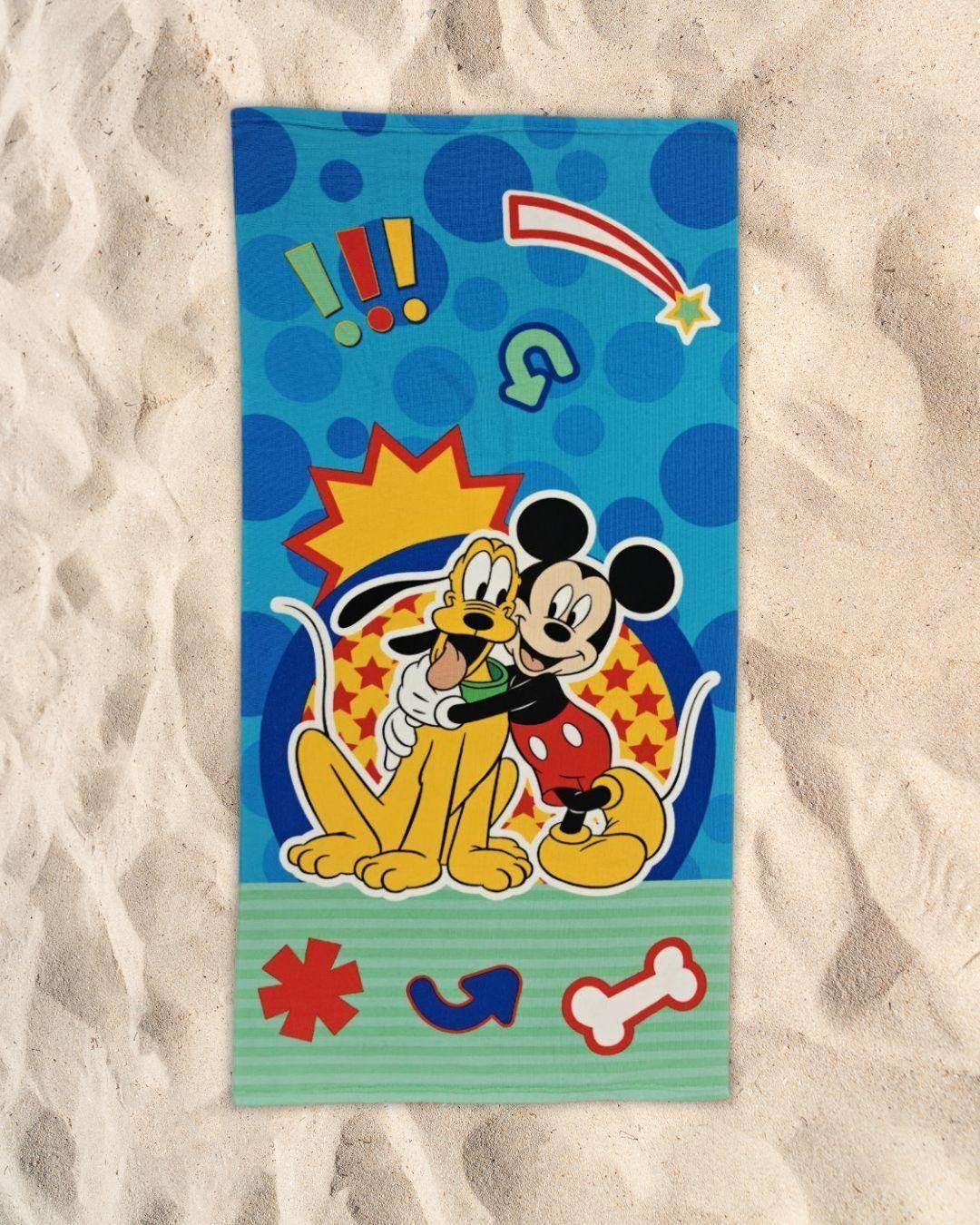Telo Mare 70X140 Microfibra Disegno Mickey