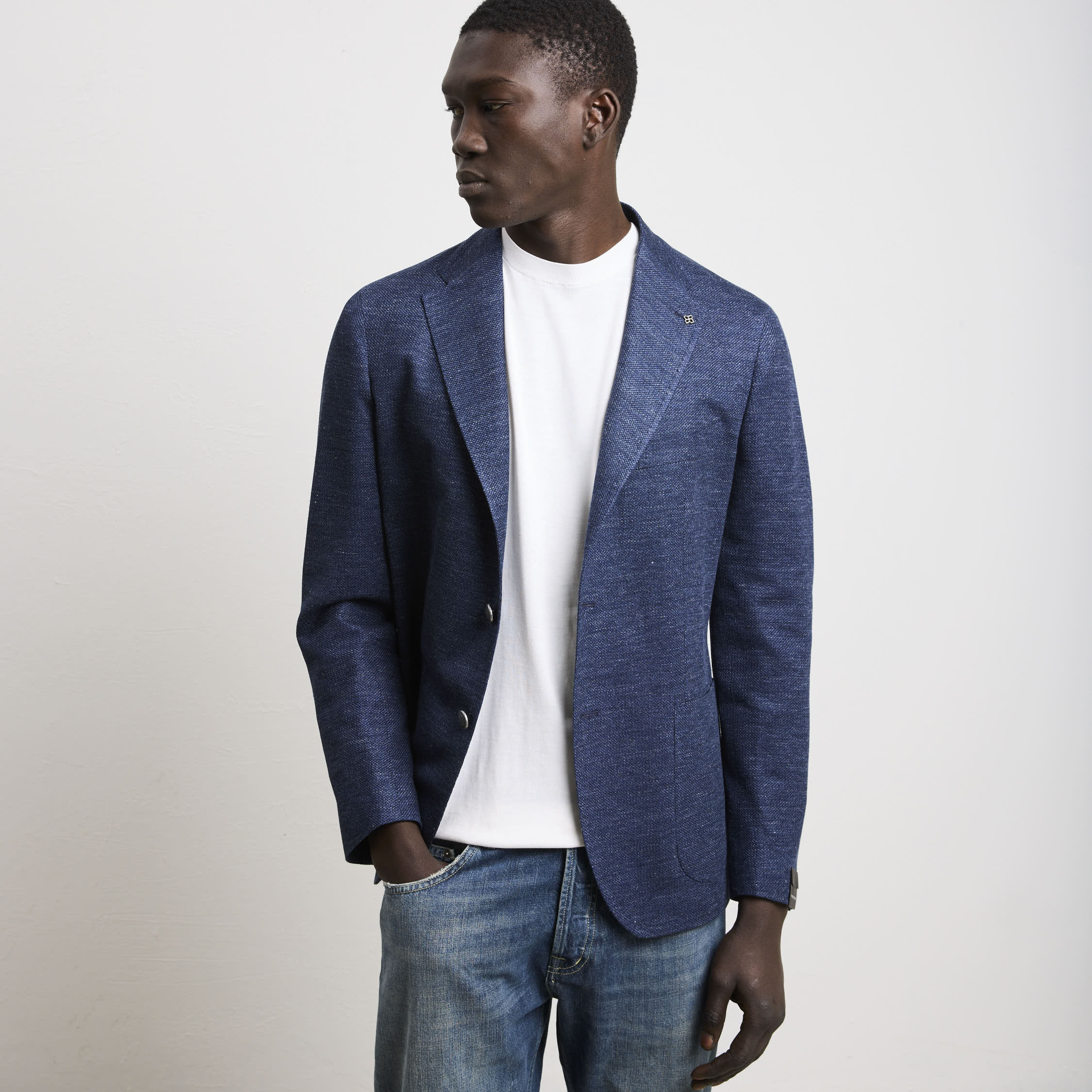 Tagliatore 3551 Giacca mouliné avio - immagine 8