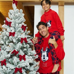 Pigiama Bimbo Pile Coral Mickey Family